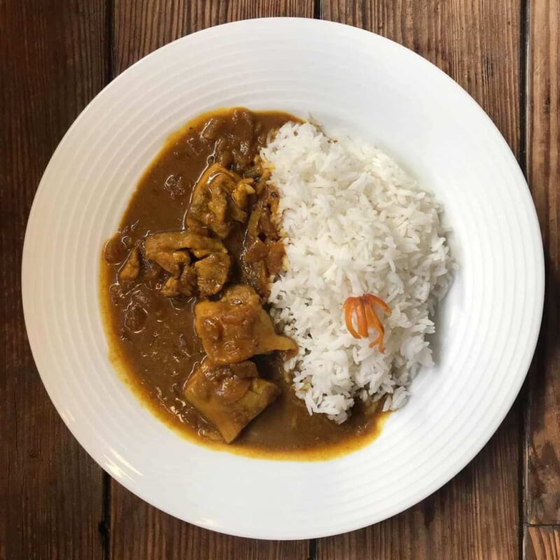 最古のブリティッシュカレーのレシピ｜19世紀末の英国式カレー の完成写真