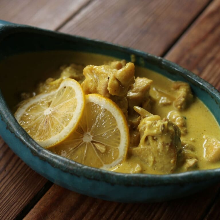 酸味ととろみのレモンチキンカレー　スパイスレシピ#169