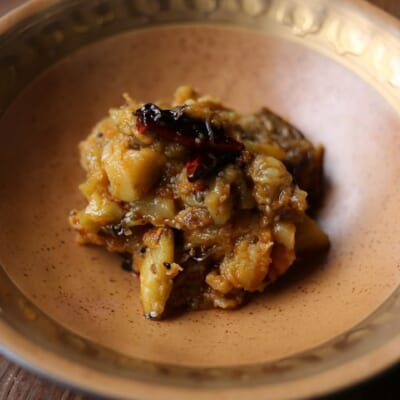 焼きなすのアチャール　スパイスレシピ#171