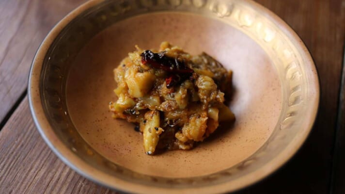 焼きなすのアチャール スパイスレシピ#171 51 IMG 0341 scaled