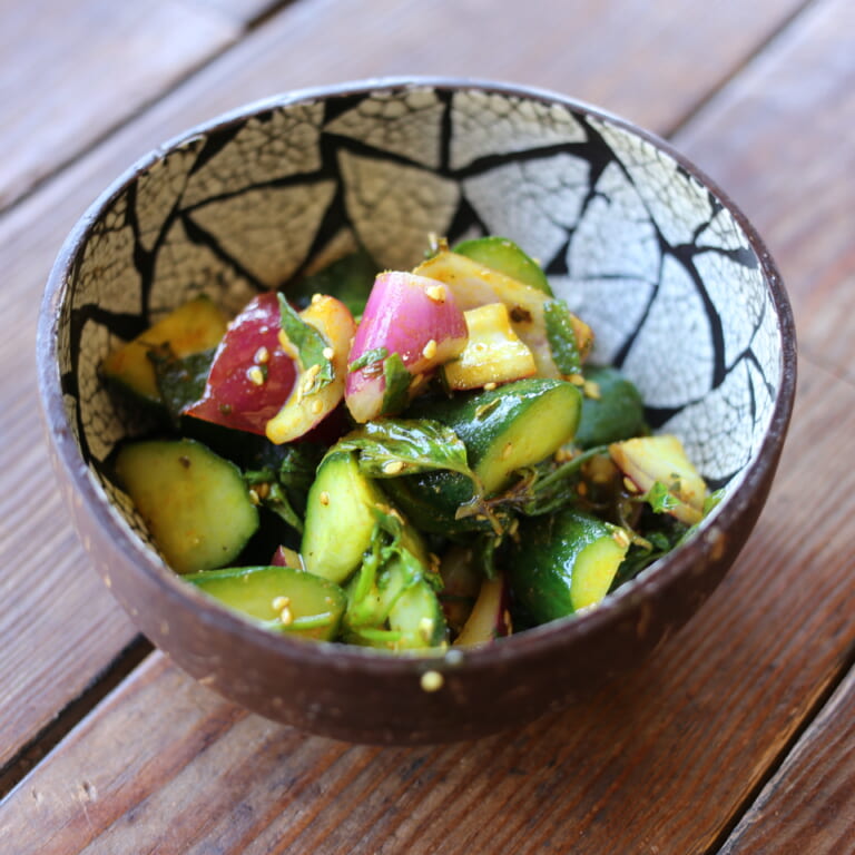 きゅうりのアチャール(kakro ko achar) スパイスレシピ#286