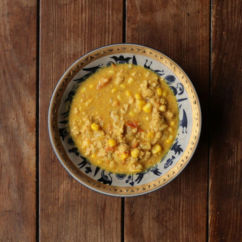 子どもキーマカレーのレシピ|本格スパイスで辛くない子供向け の完成写真