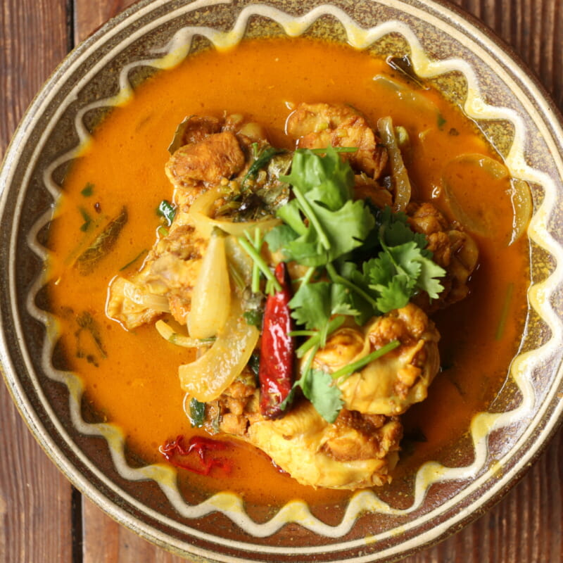 ウップチキンカレーのレシピ｜ケララ風の本格的な南インドカレー の完成写真