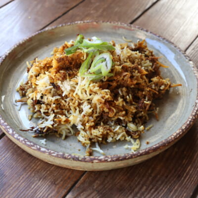 牛肉と牛蒡のビリヤニ　スパイスレシピ#477