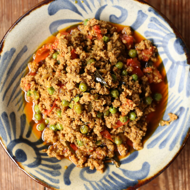 旅先キーマカレーのレシピ|旅するカレーブックで作る豆入りキーマ の完成写真
